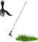 KISABAER DéSherbage Debout, Outil De DéSherbage avec 4 Griffes en Acier Inoxydable Et PéDale, Arrache-Racines en Acier, Extracteur De Mauvaises Herbes à Long Manche,100/110cm (110cm)