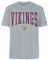 MINNESOTA VIKINGS New Era Cap NFL Oversized T-Shirt Satin Applique Patch Logo Heather Gray Unisex