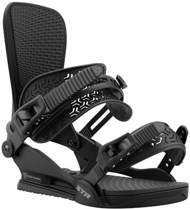Union STR - Fijaciones para tabla de snowboard, talla M de EE. UU. para hombre 8-10, color negro