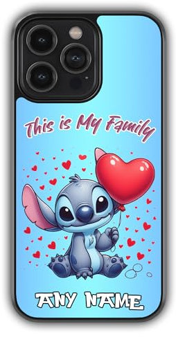 mypetsdirect.co.uk iPhone SE 2020 Compatible Personalised Cute Stitch Phone Case, Stich Bumper Cover, Anti-Scratch, Anti-Drop, Camera Lens Protection, Sidewall Bumper, ShockProof Drop Protection