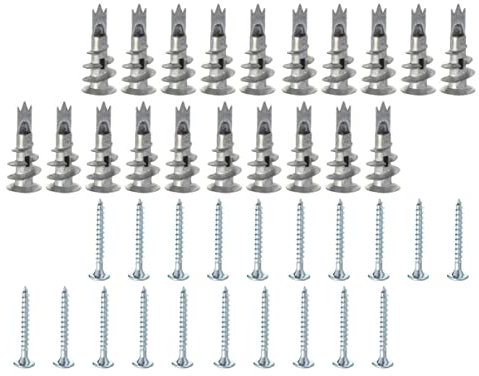 CIYODO 50sätze Selbstbohrende Schrauben Für Gipskarton Einfach in Wand Einpressen Geeignet Für Zweischichtige Gipskartonplatten Mit Befestigungsschrauben Für Spiegel Und Bilderrahmen