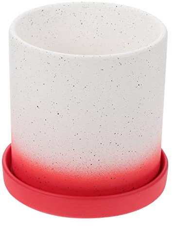 MERRYHAPY 1juego Maceta De Cerámica Redonda para Suculentas Decorativa y Moderna para Jardín y Plantas De Interior Pequeña Color Gradiente