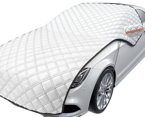 TZFVXL Couverture Pare-Brise Voiture pour Skoda Yeti Superb Octavia Fabia Kodiaq, Bache Pare Brise Housse de Protection Contre La Neige pour Capot de Voiture Bache Antigel Voiture,Front