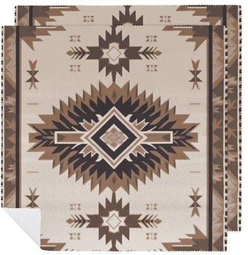 Indianer-Küchen-Servietten, wiederverwendbar, waschbar, Cocktail-Servietten, dekorative Frühlings-Servietten, Tischservietten, Tischservietten, Tuch-Set für Hochzeit, Party, Bauernhaus, 2 Stück