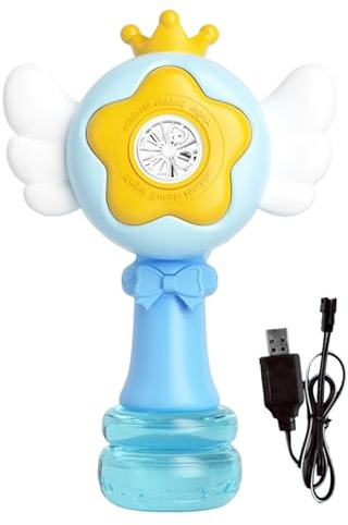 De Burbujas para Niños | Portátil con Luces LED - Generador De Burbujas con Mango Ergonómico para Jardines Y Playa