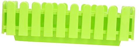 Outanaya Pot de Fleurs Rectangulaire Plastique Jardinière pour Plantes Vertes et pour Balcon Cour et Restaurants Durable et Imperméable Dimensions