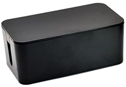 CHICAMPERA Boîte De Rangement pour Cordon d'alimentation Organisateur De Multiprise Et De Câbles Cache Prises Résistant Aux Rayures pour Bureau Et Maison 9.25 X 4.53 X 4.84 in