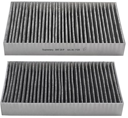 Supremery Lot de 2 filtres à charbon actif compatibles avec Miele DKF 29-P | Filtre anti-odeurs pour hotte aspirante avec charbon actif