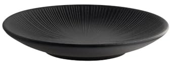 APS 85284 Teller NERO - Melamin, Ø 18 cm, H: 3 cm, schwarz, stapelbar