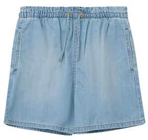 s.Oliver Jeans-Shorts Pull-on/Loose Fit/High Rise/Wide Leg/Paperbag-Bund