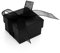Autiga Edles Ring-Etui Ring-Schatulle Ringbox Schmucketui mit Schleife schwarz Organzaband schwarz