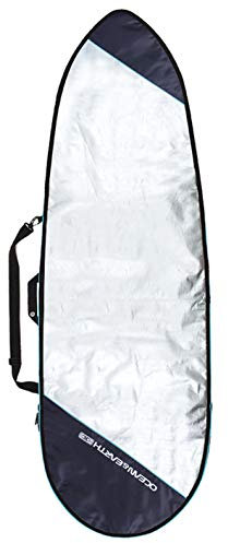 Ocean and Earth Barry Basic Fish Surfboard Bag 6ft4 Silver/Blue