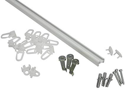 Gardinia Aluminiumschiene 13 mm weiß 180 cm