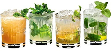 RIEDEL Mixing Rum Set, 4er Set, klares Kristallglas, maschinell gefertigt
