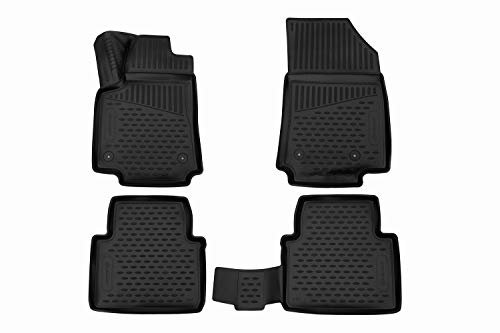Element Passgenaue Premium Antirutsch Gummi Fußmatten - OPEL Crossland, schwarz