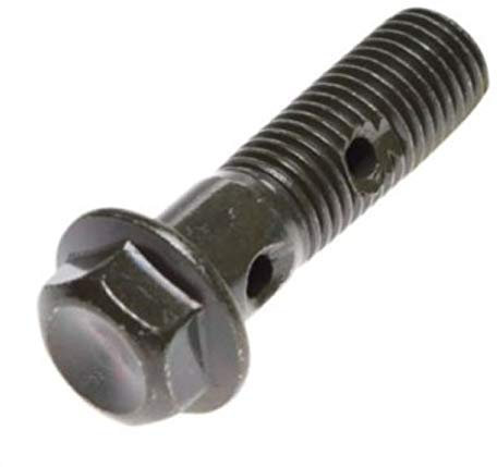 Doppel-Hohlschraube M10 x1.25 lang schwarz für Bremsschlauch