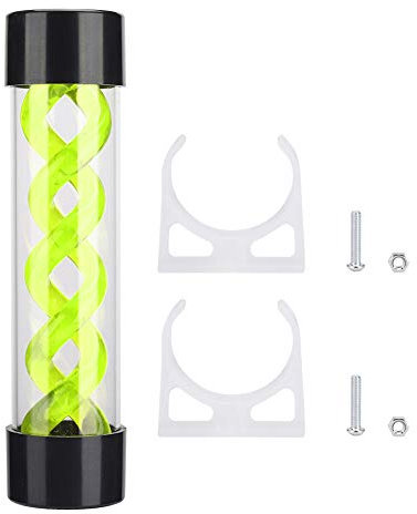 Behälter für Wasserkühlung G1/4 mit Gewinde T-Virus-Zylinderkühltank für Computer-Wasserkühlung, 200 mm, Rot/Grün/Blau(Grün)