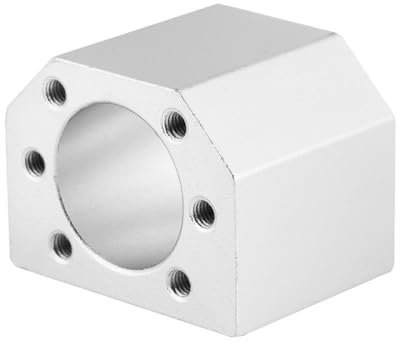 BLLBOO Tornillo de Bola Tuerca de Asiento, Tuerca de Husillo de Bolas DSG16H Tuerca de Tornillo de Bola Carcasa Soporte de Montaje de Asiento Soporte de 28MM de DiáMetro para SFU1604 1605 1610