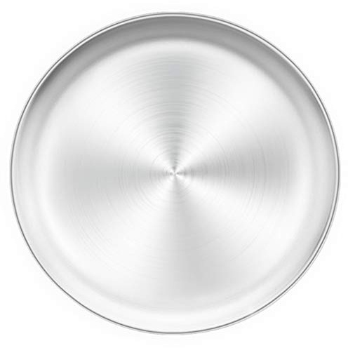 TeamFar Pizza Pan, 13.4 inch Stainless Steel Large Pizza Pan Tray