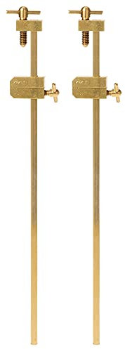 KAKURI Bar Clamps for Woodworking 8-1/4 HATAGANE Japanese Wood Clamps, Metal Parallel Clamps Tool Set 2 Pcs, Brass Gold, Made in JAPAN