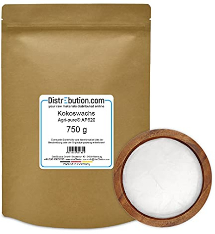 DistrEbution 750 g Kokoswachs Agri-Pure® AP-620, Kokosfett, Kokosnussöl, Weichmacher, Kosmetik