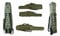 KB Tools Fishing Rod Bag With Carry Strap – Waterproof Cover – Rod Holdall For 1, 2 or 3 Rods – Fishing Pole Bag In 2 Colours – Case For Tackle, Reels