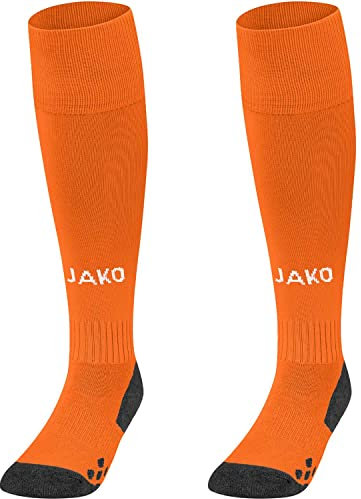 JAKO Unisex Stutzenstrumpf Allround, Neonorange, 27-30