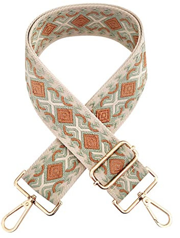Verstellbarer Schultergurt Taschengurt Bunter Verstellbarer für Taschen 75-130cm Breiter Taschengurt Schulterriemen mit Karabiner Gold DIY Damen Zubehör Tragetaschen und Handtaschen Schulterriemen