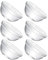 Healeved Glass Sundae Cups - 6pc Set Clear Dessert Bowls for Ice Cream, Yogurt, Fruit Salad & Pudding - 7.5x3.5cm