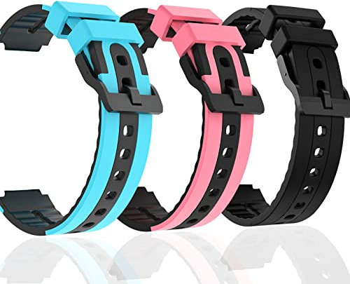 kaacly Smartwatch Uhrenarmbänder 16mm 20mm 22mm Herren Damen Smartwatch Kinder Watch Ersatzarmband (Rose)