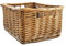 Arthur Cameron - Rectangular Wicker Storage Basket with Handles - 29 x 25 x 15 cm - Small Wicker Basket, Wicker Basket Storage, Organiser Basket, Bathroom Storage, Bedroom Storage (Natural)