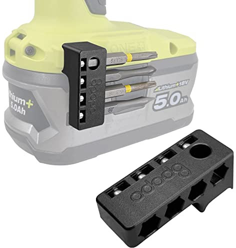 Magnetic 1/4-Inch Hex Bit Holders fit for Ryobi 18v Drill,Hex Screw Bit Storage on Side of Power Drill,Keep Bits Within Reach, Right Side