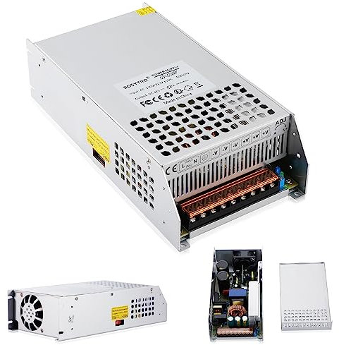 BOSYTRO DC 12V 100A 1200W Alimentazione Elettrica Trasformatore 110/220V AC to DC 12V 1200 Watt Interruttore Alimentatore, per 12Volt LDE Pompa CCTV Telecamera di sicurezza Auto Stereo Stampante 3D