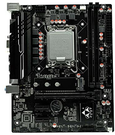Carte mère H610 Gaming 3200 MHz LGA1700 (Intel 12e/13e génération) compatible avec Core i3/i5/i7/i9 et Celeron/Pentium