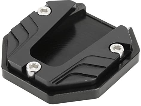 Motorcycle Side Stand Enlarge Foot Pad, Motorbike Side Stand Foot Extender Motorcycle Aluminum Alloy Foot Side Stand Kickstand Extension Pad (black)