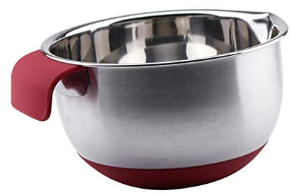 OQHAIR 1 batidor de Huevos, ensaladera de plástico, contenedor de Ensalada, contenedores para Nevera, Plancha Redonda sin Mezclar, Recipiente Interior para Mezclar Ensalada, Restaurante,