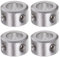 QUARKZMAN 4pcs Bague de Réglage Bague Arrêt d'axe Butée Arbre Collier 8mm Alésage Aluminium Alliage 14mm OD, 8mm Largeur pour Roue Brouette Pont Boîte Vitesses CNC