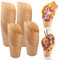 Porte Frites Tasses, 50 Pièces Barquette Frites, Etui Frite, Papier Cornet Frite, Cornets Frites, Récipients à Frites Incliné, Porte-Gobelets en Papier Kraft Convient aux Frites Popcorn Gaufres