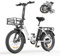 ENGWE E Bike Klappbar Ebike 20 Zoll Elektrofahrräder mit Korb, 36V 15.6Ah Akku, 25km/h Reichweite bis zu 140KM