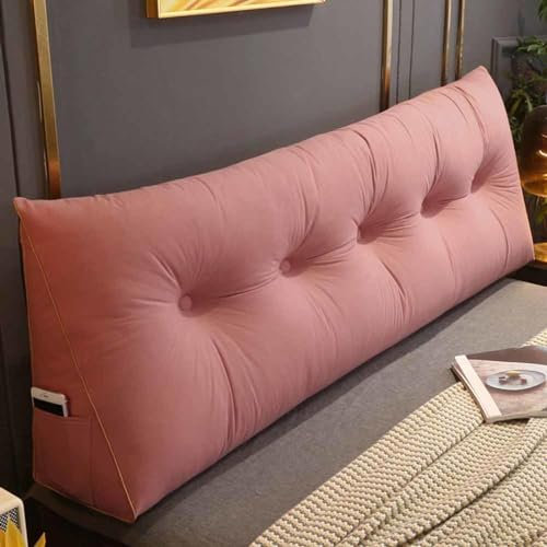 Racib Rückenstützkissen Rückenkissen Bett Lesekissen Für Bett Und Sofa Rückenkissen Keilkissen Sofa Bettkissen Rückenlehne Lesekissen Removable Cover,E-1-80x20x50cm