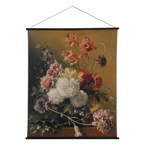 BigBuy Home Wanddekoration Tapisserie Hanf Tannenholz Stoff 125 x 1,7 x 145 cm