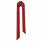 Damen Satin Gürtel 5cm x 195cm Band Imitated Silk Lange Schal Kleid Bund Hut Zubehör (Claret Polka Dot)