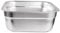 BOSREROY Scolapasta quadrato in acciaio inox da 38 cm, cestino da cucina con fori di drenaggio uniformi per un risciacquo efficiente, grande contenitore quadrato per cucina, lavabo per lavaggio