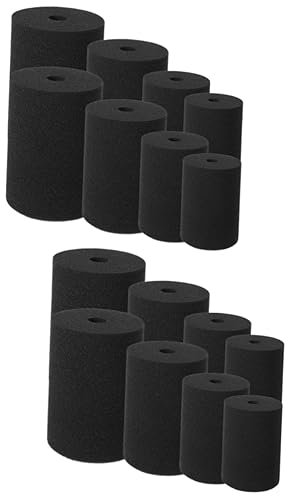 SEWACC 16pcs Cup Turner Inserts Tumblers Accessories Wet Tumbler Rotary Black Cup Turner Supplies