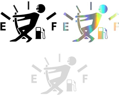 WMUVAZA Auto Aufkleber perfekt auf den Tankdeckel, 3 Stück Fuel Cap Wrap Decor tankdeckel aufkleber lustige Auto Tankdeckel Aufkleber Auto Aufkleber Fun Car Sticker Karosserie dekorative, männlich