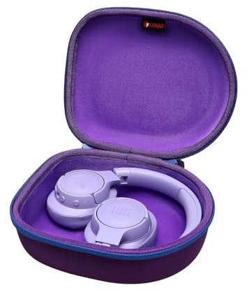 XANAD Custodia per cuffie compatibile JBL Tune, JBL Live, Sony, Beats, Philips, Bose, Panasonic, Xbox Series, SteelSeries, Razer Cuffie auricolari Impermeabili Pieghevole Borsa(Viola)