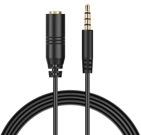 Xintronics Headphone Extension Cable 5 ft Aux Extension Cable Gold Plated 3.5mm Extension Male to Female Stereo Extender Cord for iPhone iPad Smartphones Tablets Media Players