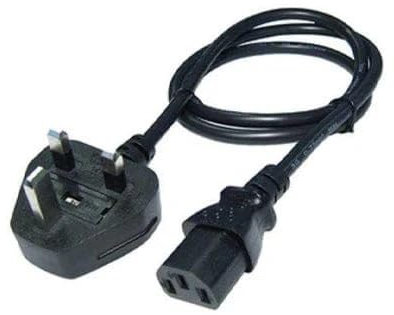 Techjar Quality UK Plug To Mains KETTLE LEAD 1.8m STRAIGHT CONNECTOR UKCA & CE Approved Power Cord for Computers, Monitors, Music Equipment, Household Appliances (1.8M)