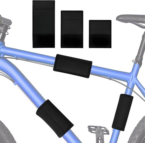 GisWell Fahrrad Rahmenschutz 3er Set, Carbon Rahmenschutz Für Thule Fahrradträger, Neopren Schutzhülle, Fahrrad Transportschutz, Thule Bike Protector, Für MTB & Rennrad