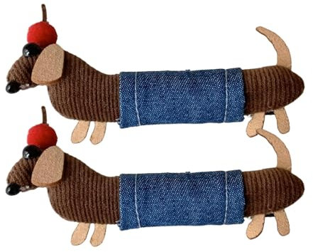 Pzuryhg Pinza para el de perro salchicha, juego de 2 pinzas para el, pinzas laterales para flequillo, elegante clip para el, adorable accesorio para el, pinza de de 10 cm,